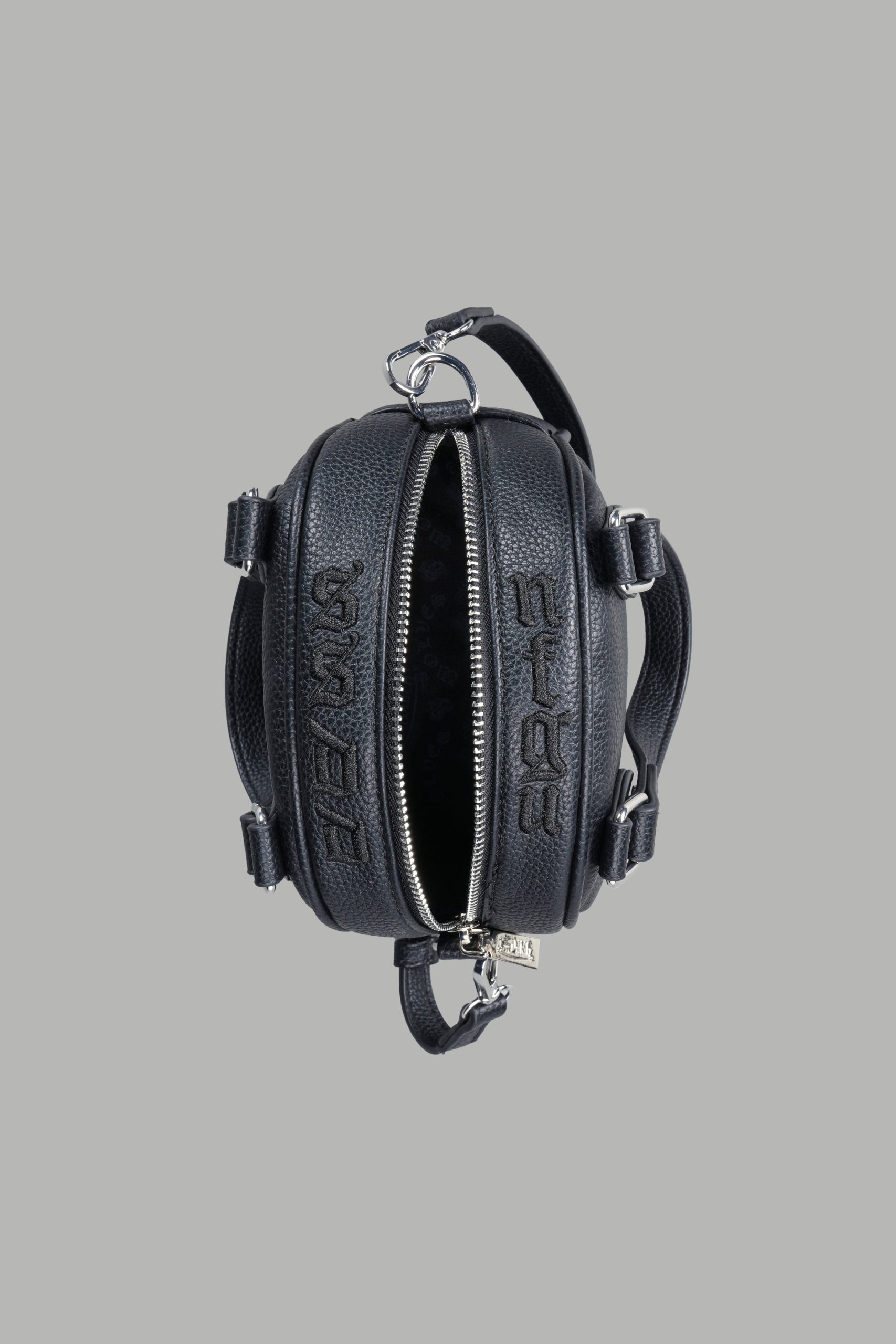 DSVD Collab VD Leather Mini Bowler in Black/Black - Image 3