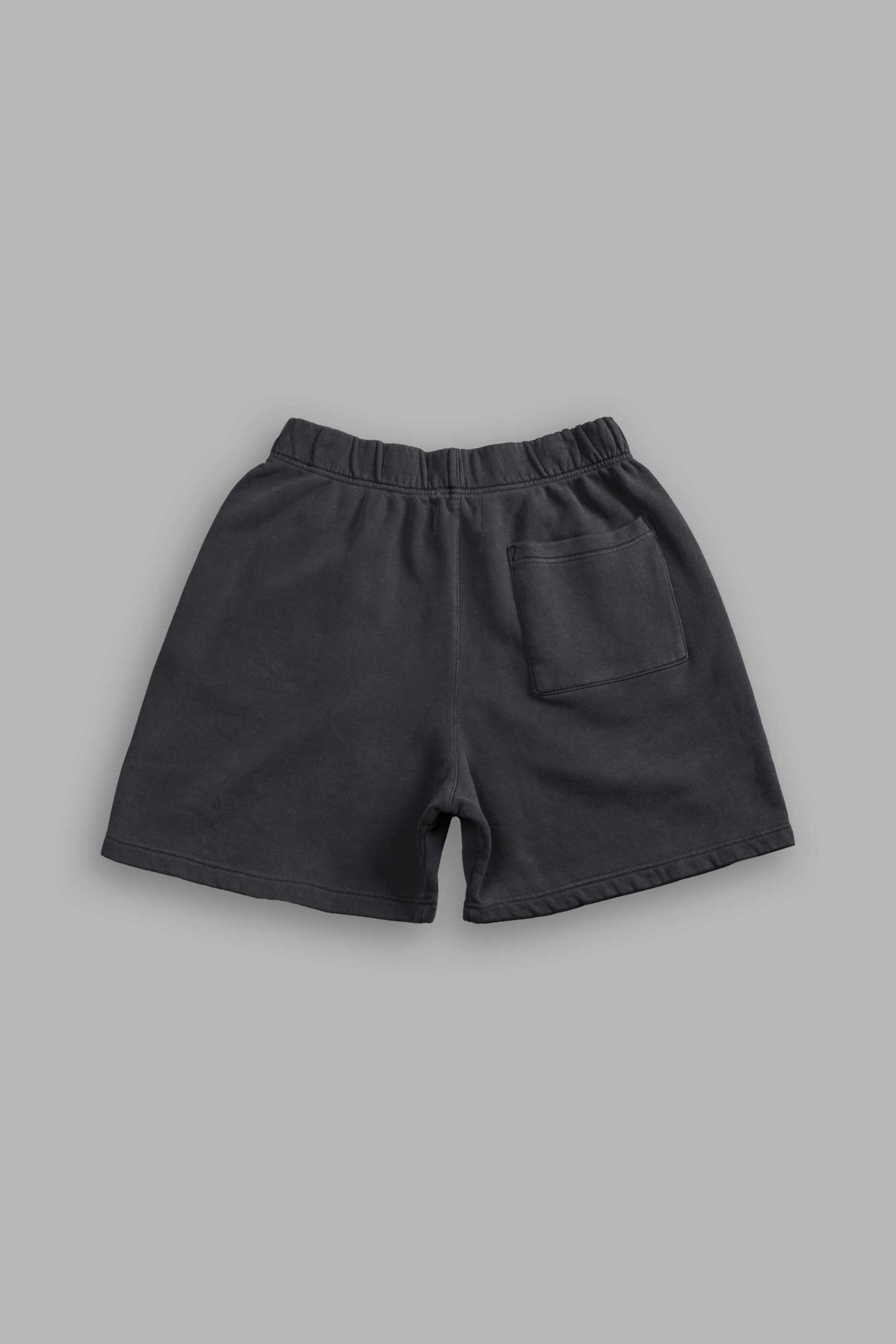 Box Patch Dual Post Lounge Sweat Shorts V2 in Wolf Gray - Image 3