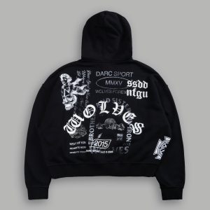 Next Of Kin NFGU Vex Double Zip Hoodie in Black