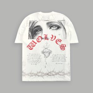Sanctified Premium Oversized Tee in Cream