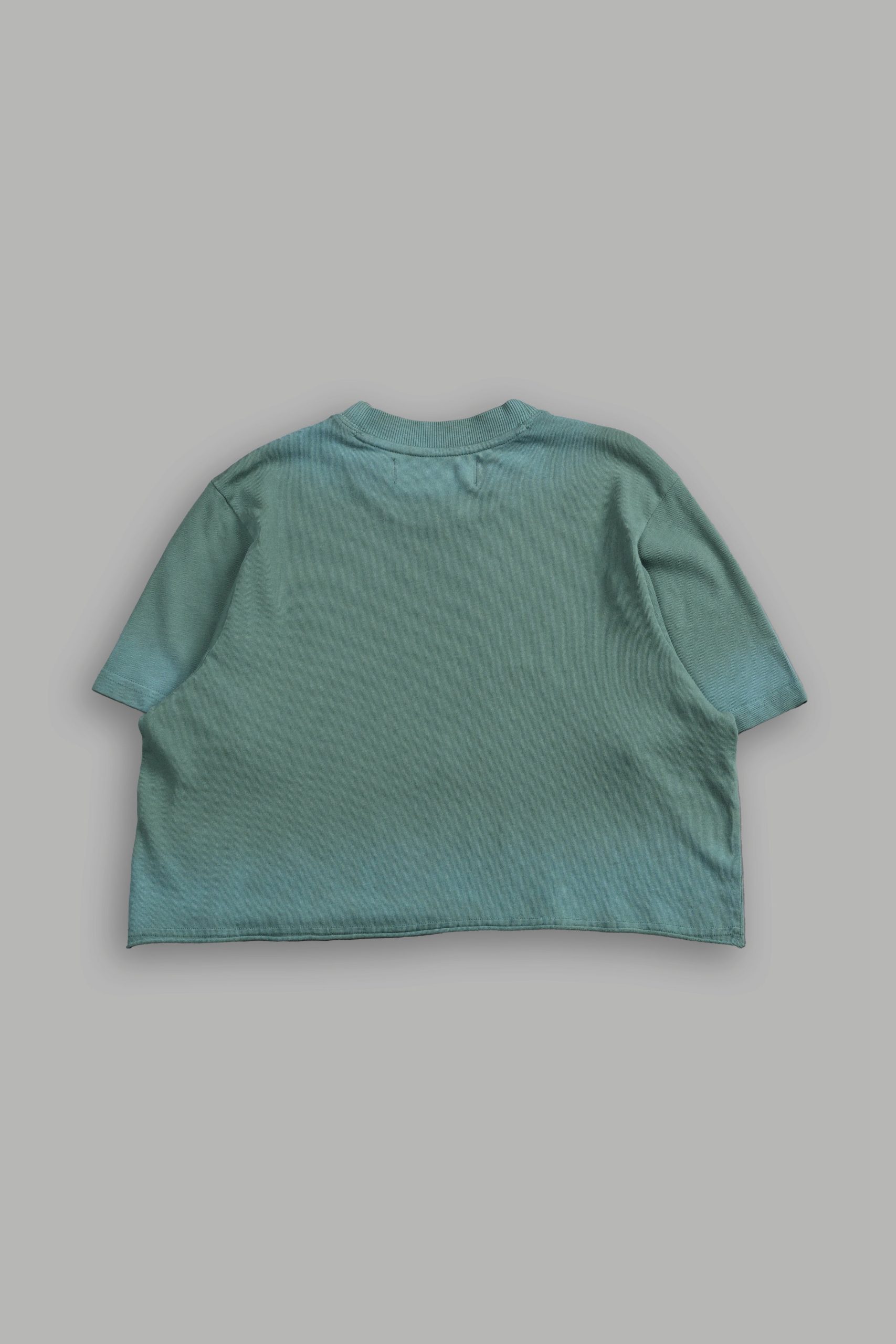 Wolves Forever Premium (Cropped) Tee in Hunter Green Driftwash - Image 2