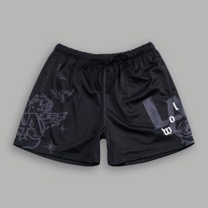 Homage To La Mesh Shorts in Black