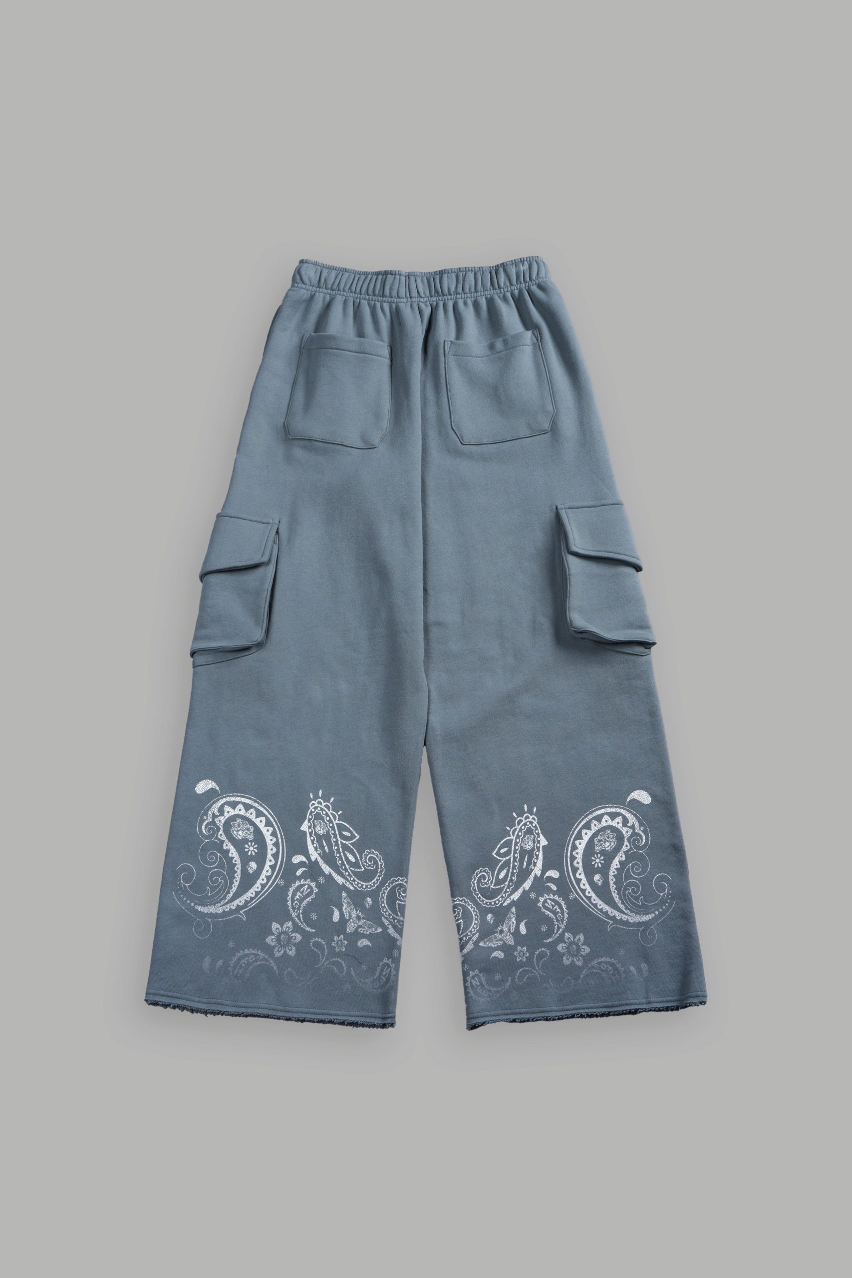 Faded Paisley Durst Cargo Sweats in Greek Stone - Image 2