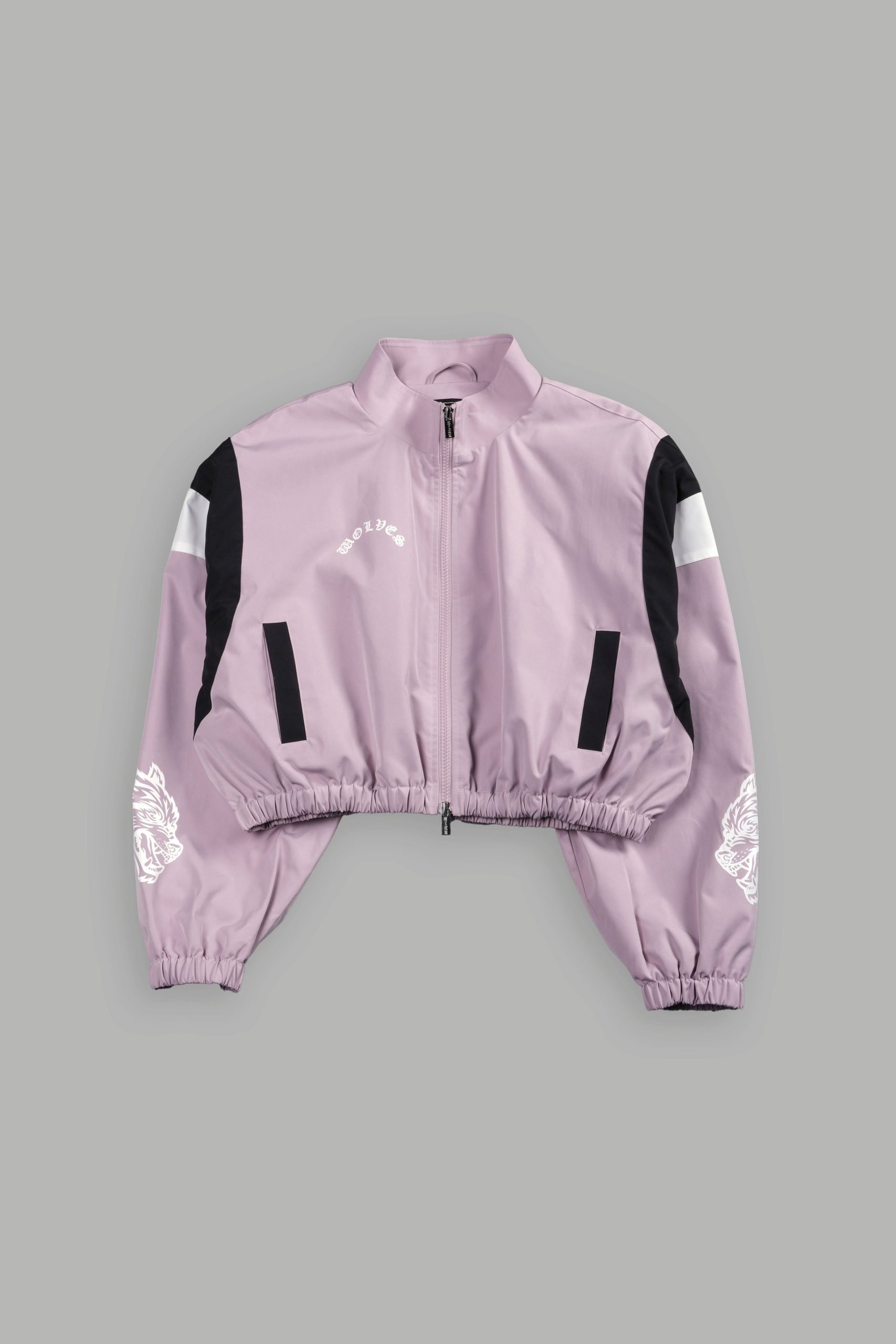 Death Becomes Her Nadia Track Jacket in Purple Smoke/Black/White - Image 3