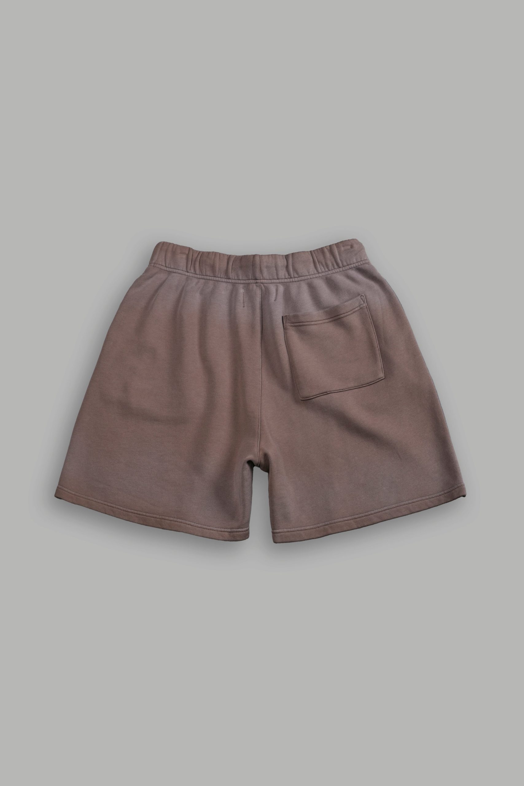 Studded Midnight Wolves Oversized Post Lounge Sweat Shorts in Mojave Brown Drift Wash - Image 3