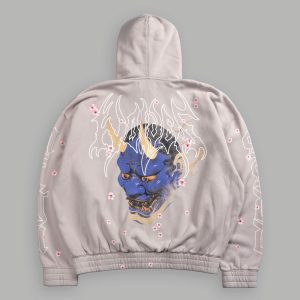Oni Code Blossom Chambers Zip Hoodie in Clay