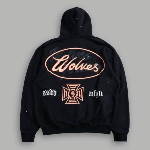 DSA FRVR Pierce Hoodie in Black Drift Wash