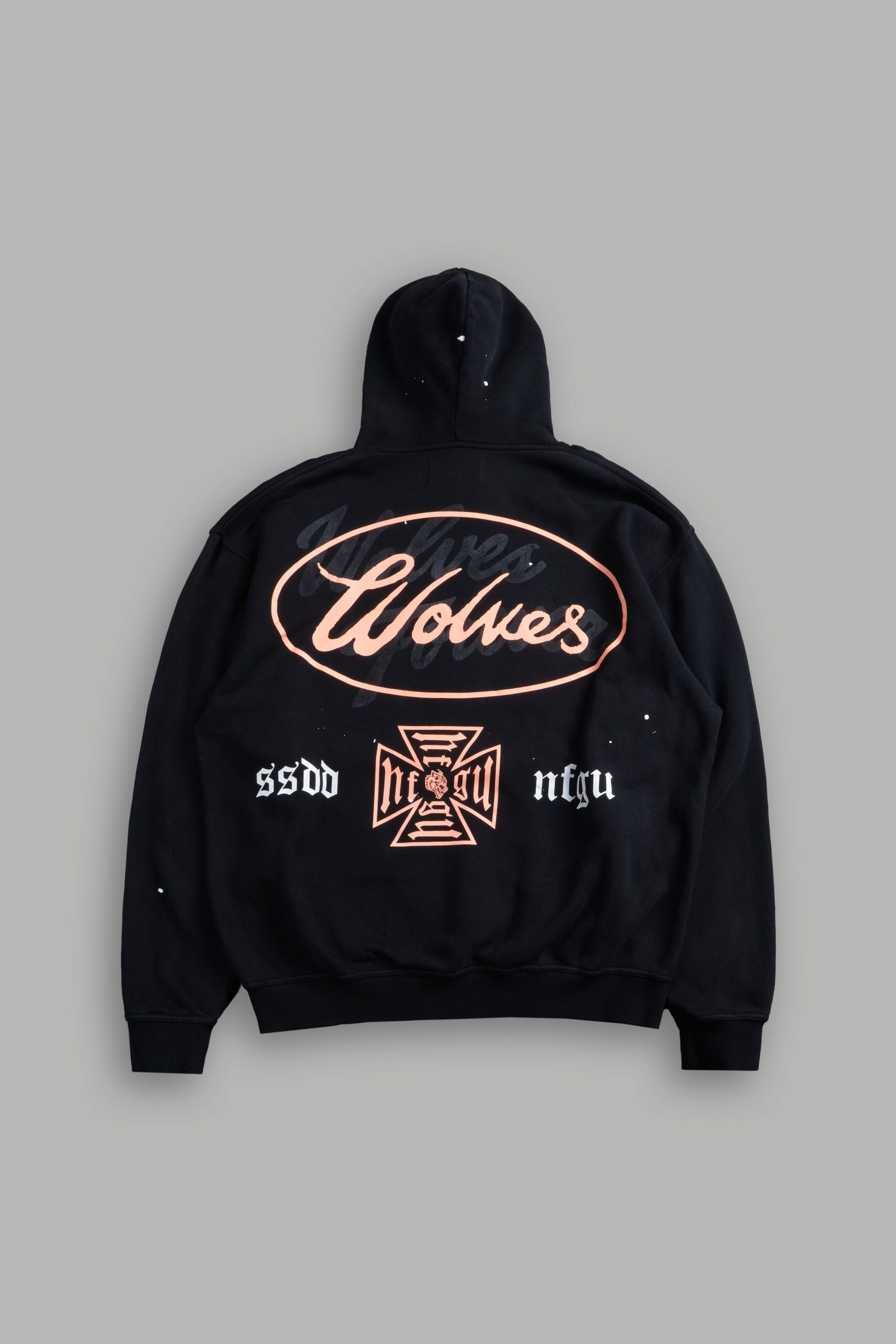DSA FRVR Pierce Hoodie in Black Drift Wash