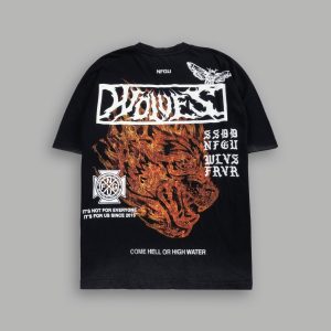 Come Hell Or High Water NFGU Premium Oversized Tee in Black