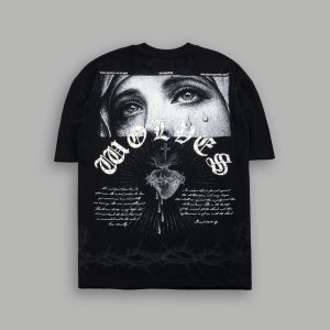 Sanctified Premium Oversized Tee in Black