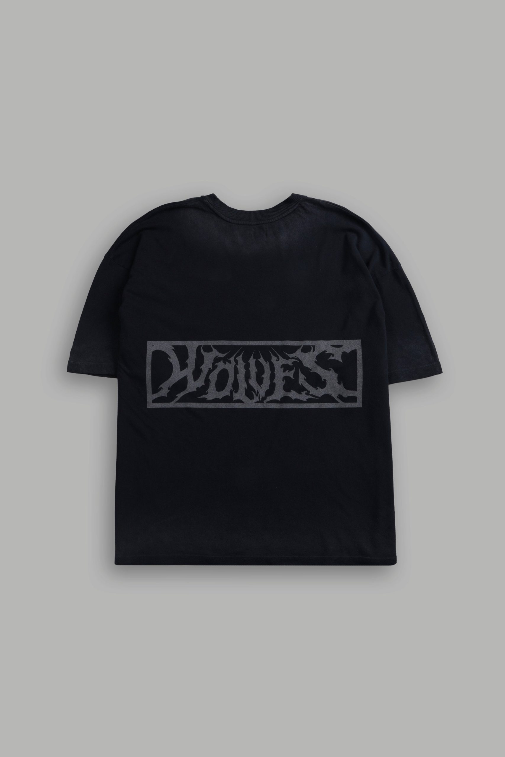 Ashes of the Dark V2 Premium Oversized Tee in Black Drift Wash - Image 3
