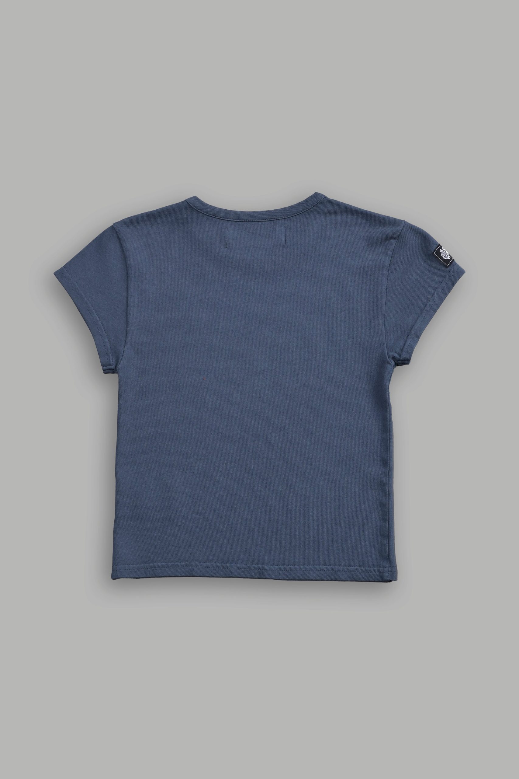 Wolf Label SSDDNFGU Baby Tee in Darc Blue - Image 4