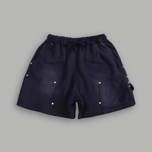 NFGU Forever Rivet Fleece Shorts in Nightshade Sun Fade