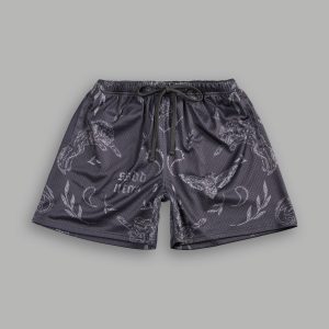 Just Look Up Mesh Shorts in Wolf Gray