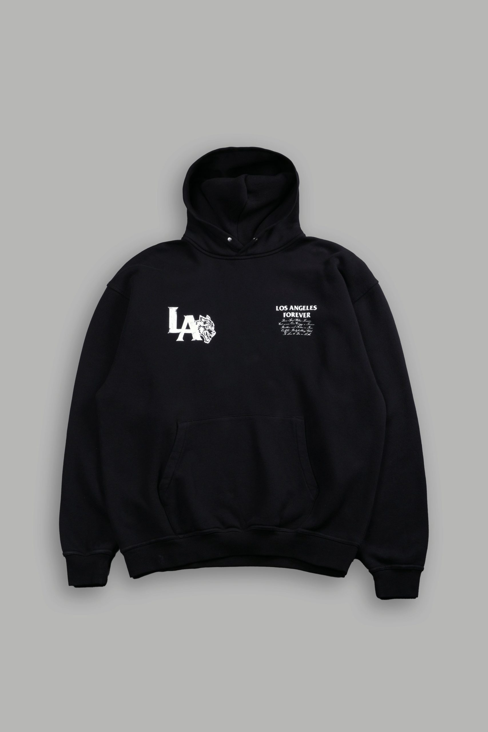 La Wolves V2 Pierce Hoodie in Black - Image 3