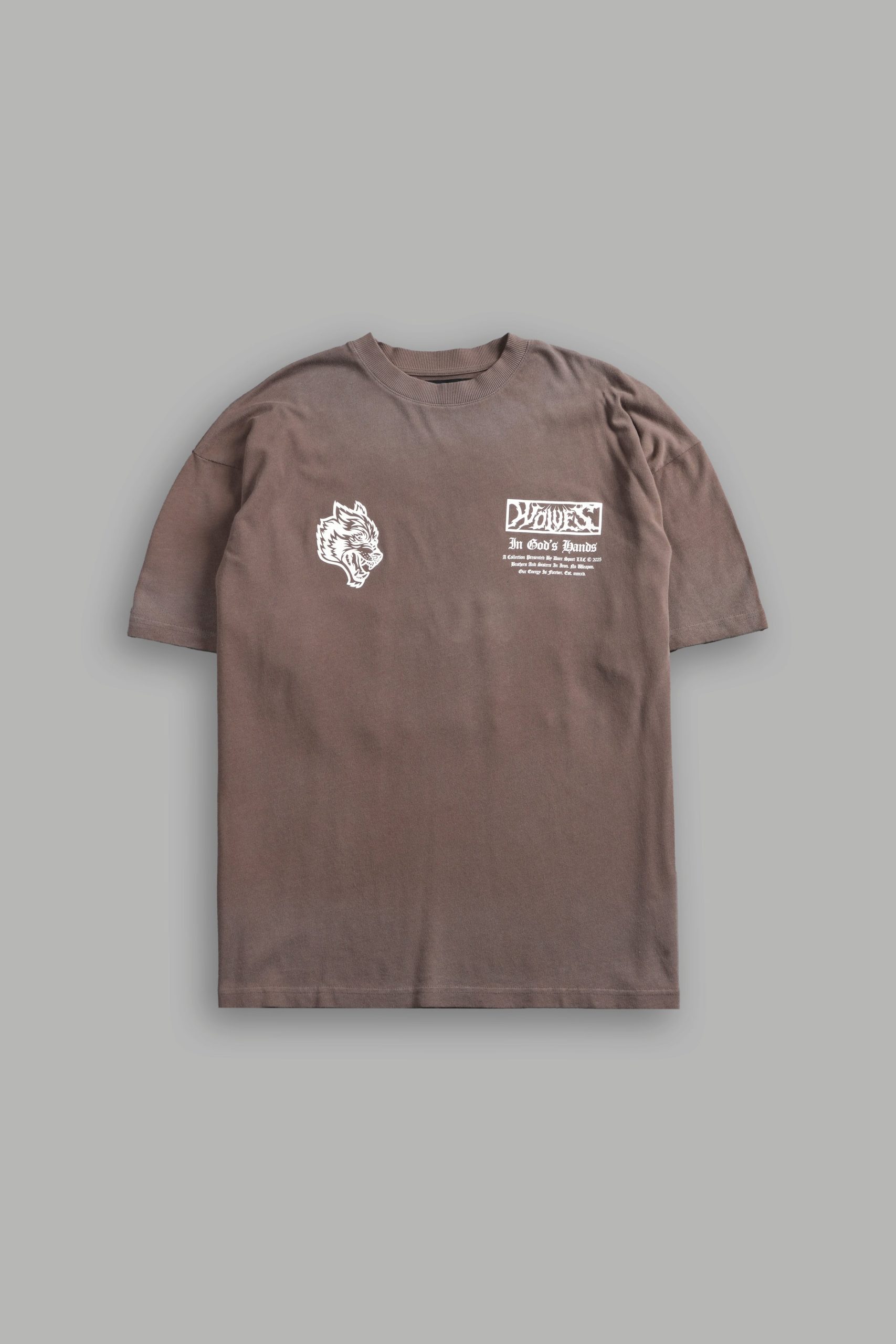 Midnight Horseman Premium Oversized Tee in Mojave Brown Drift Wash - Image 3