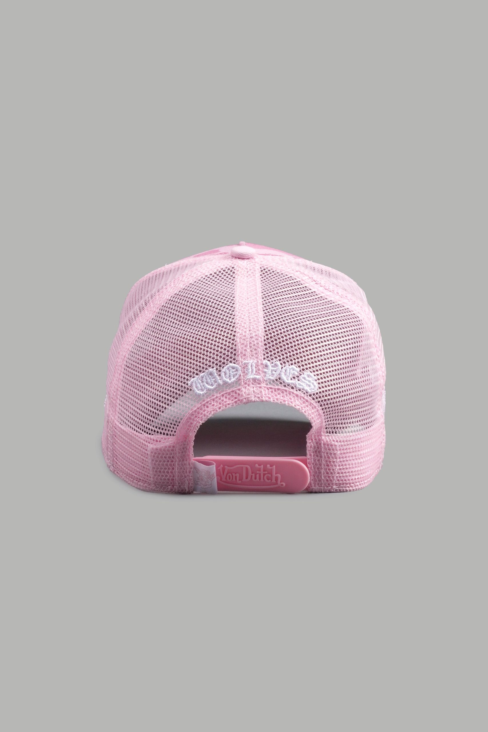 DSVD Collab Trucker Hat in DSVD Bubblegum Camo - Image 3