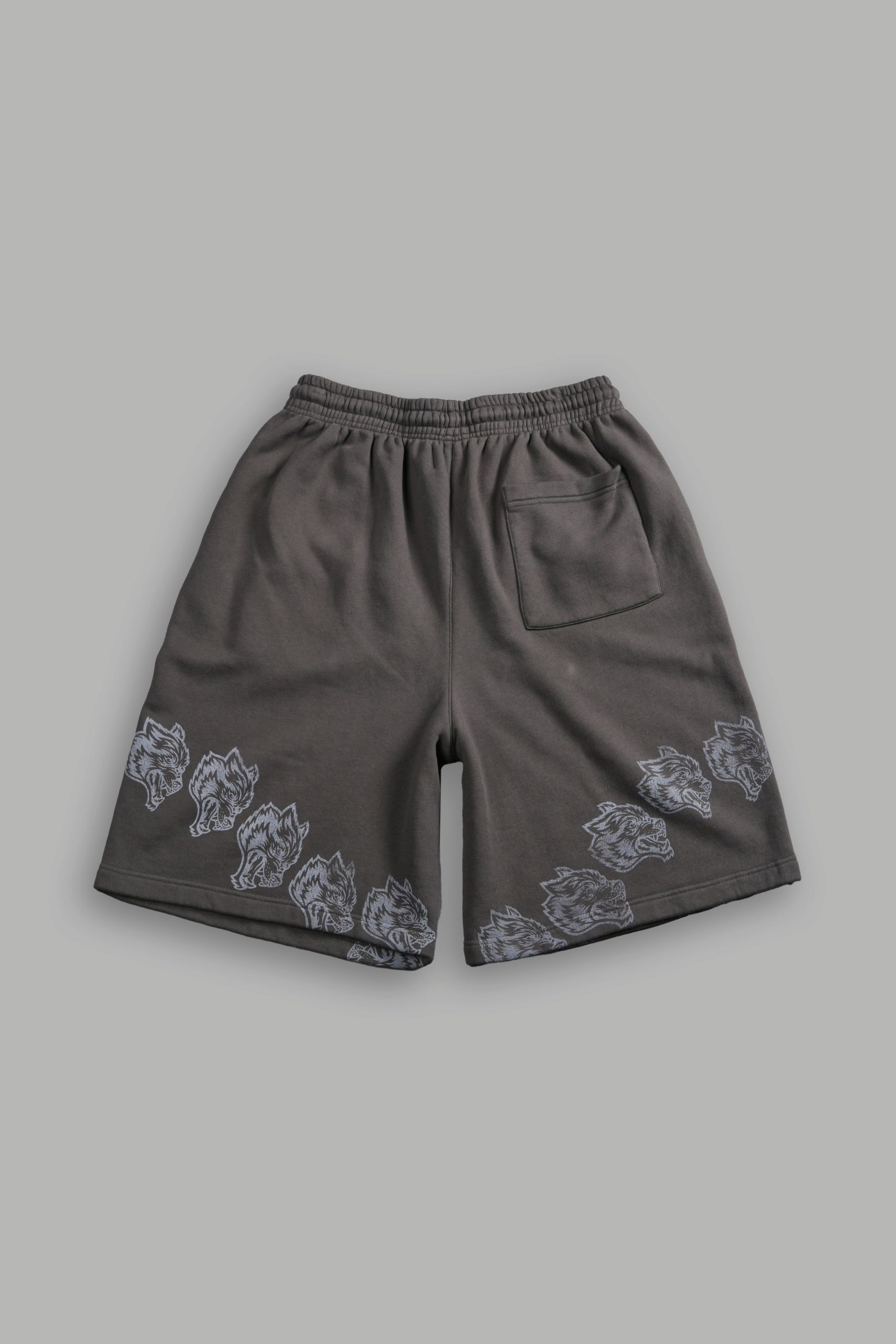 Only Wolves Oversized Osiris Sweat Shorts in Wolf Gray - Image 3