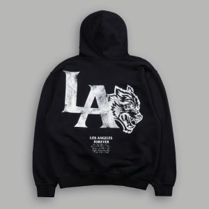 La Wolves V2 Pierce Hoodie in Black