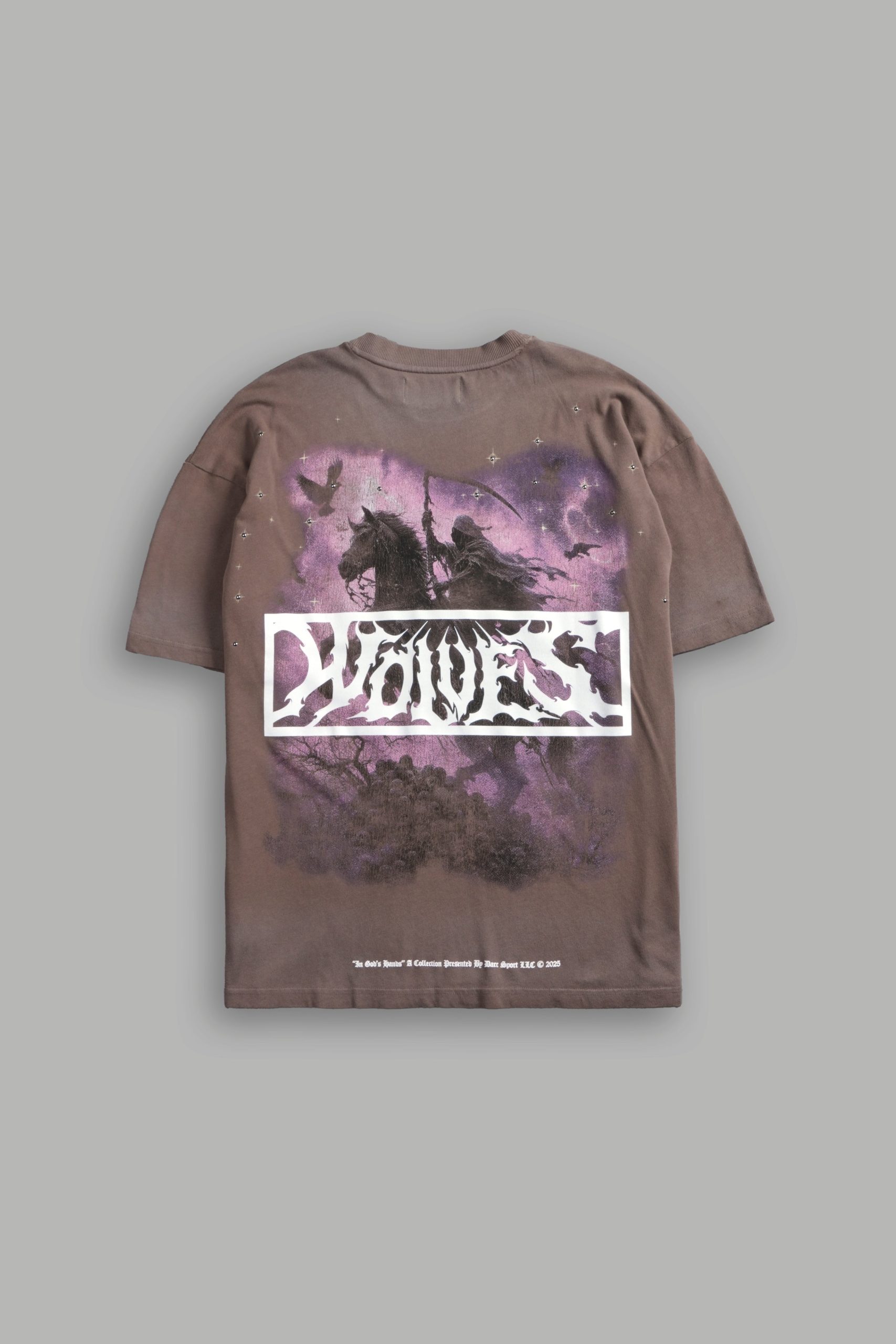 Midnight Horseman Premium Oversized Tee in Mojave Brown Drift Wash