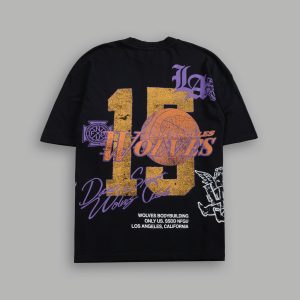 La Has Your Back Premium Oversized Tee in Black