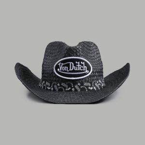Wolves Von Dutch Cowboy Hat in Black