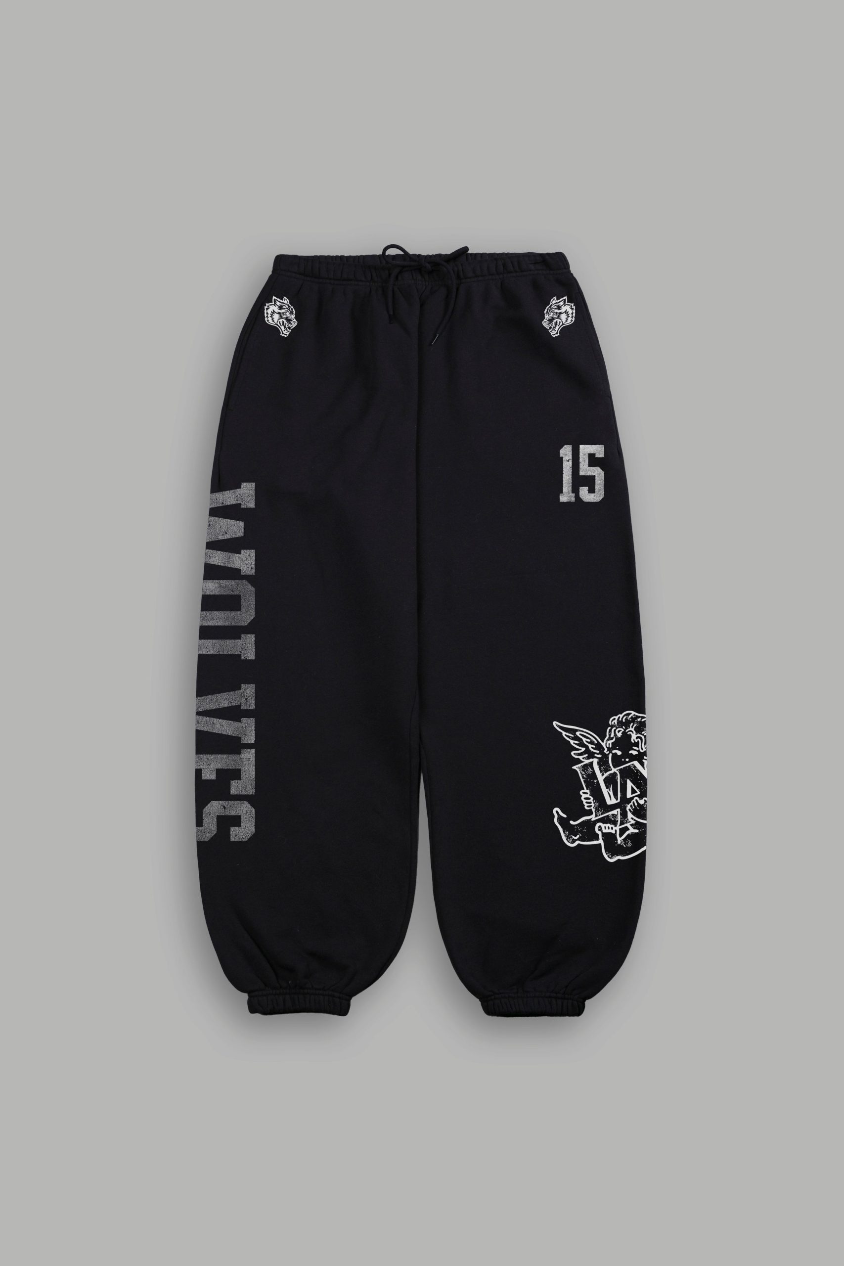 Est Mmxv Lightweight Lounger Sweat Pants in Black