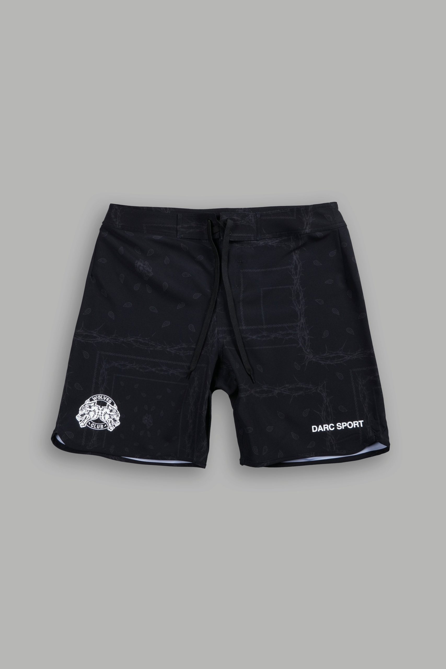Darc Sport Wolves Club 7.5 No Weapon Stage Shorts in Black Thorn Paisley