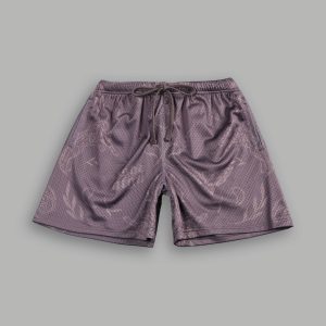 Just Look Up Mesh Shorts in Mauve