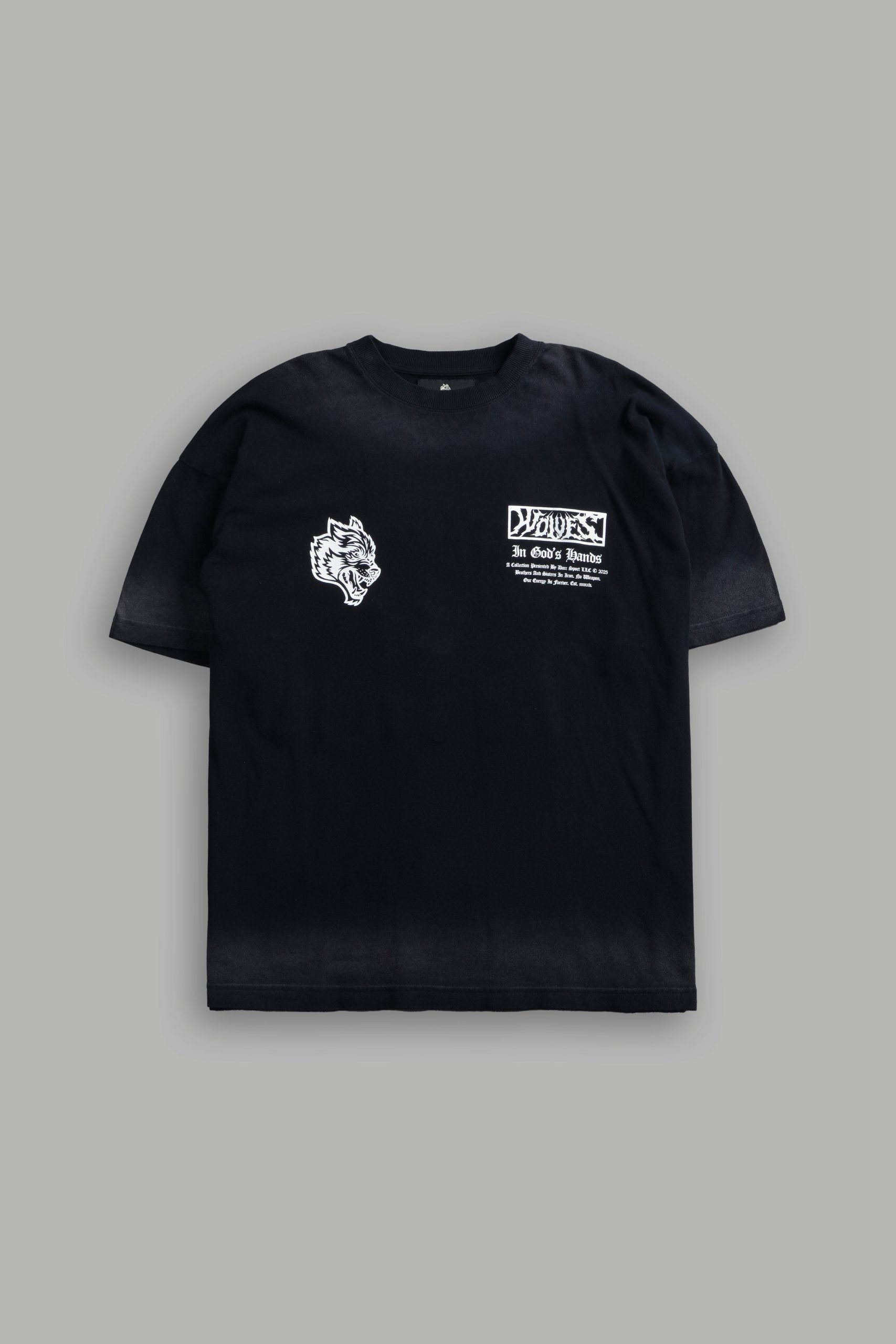 Midnight Horseman Premium Oversized Tee in Black Drift Wash - Image 3