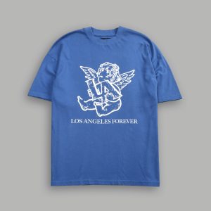 Los Cherub Premium Oversized Tee in La Blue