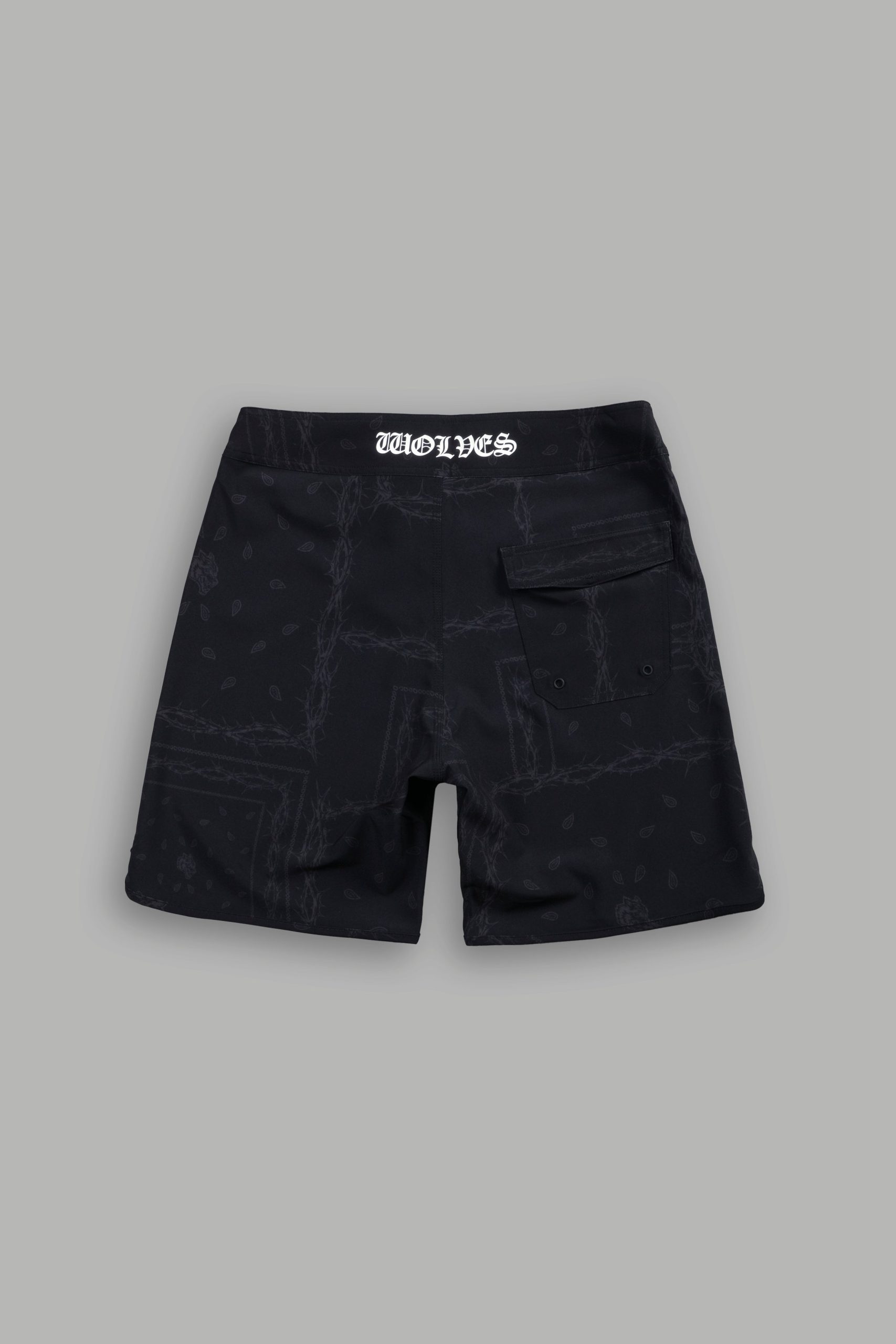 Darc Sport Wolves Club 7.5 No Weapon Stage Shorts in Black Thorn Paisley - Image 2