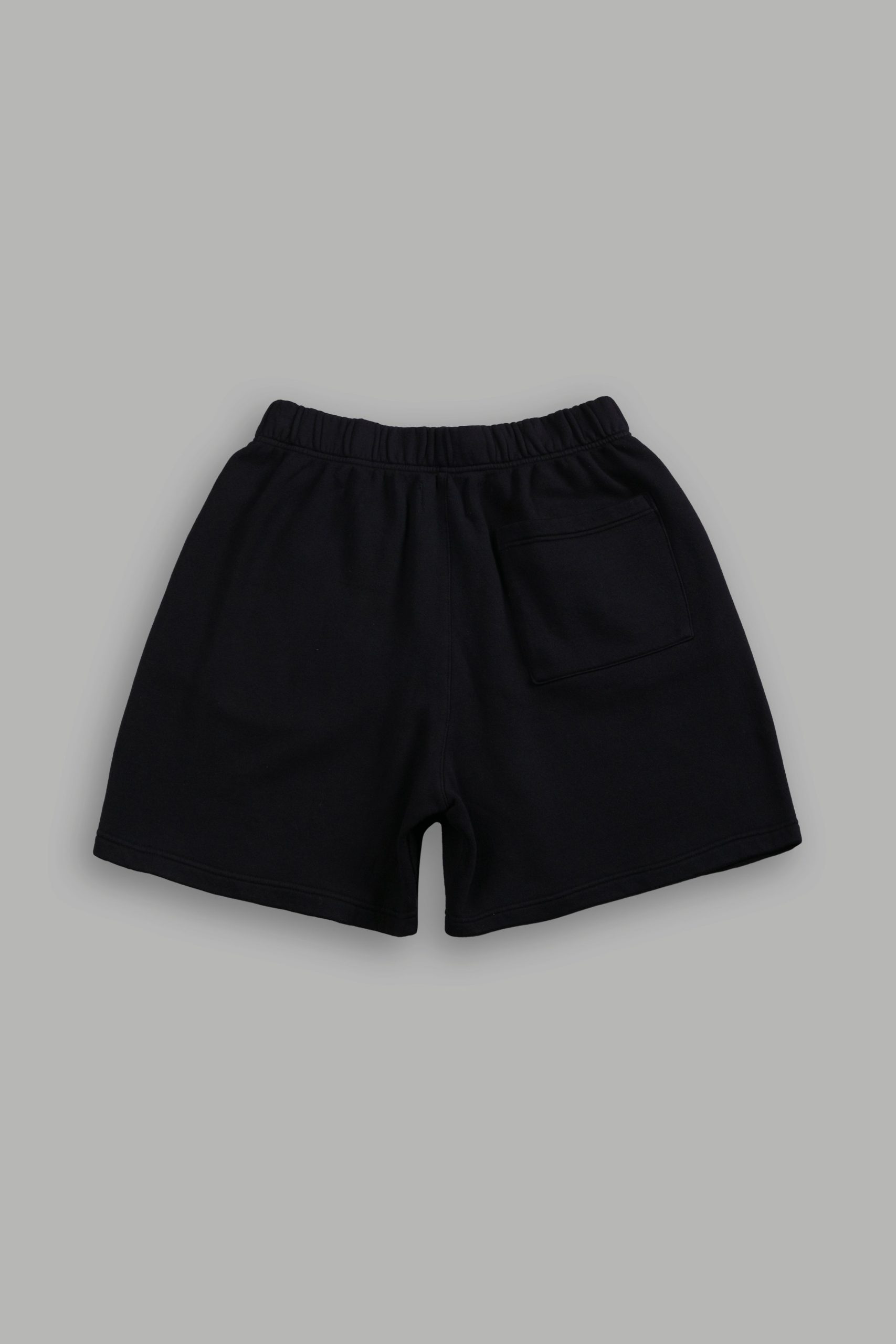 Box Patch Dual Post Lounge Sweat Shorts V2 in Black - Image 3