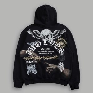 Darc Creed Pierce Hoodie in Black