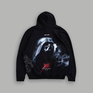 Dark Power Pierce Hoodie in Black