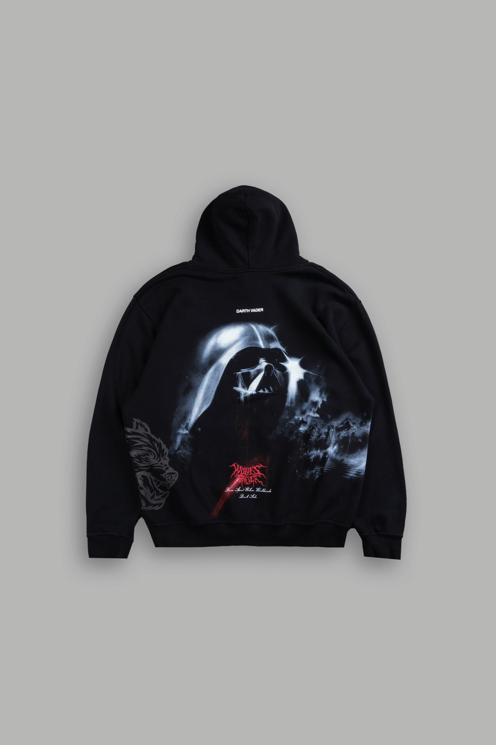 Dark Power Pierce Hoodie in Black