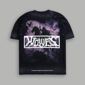 Midnight Horseman Premium Oversized Tee in Black Drift Wash