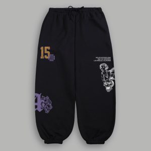 La Has Your Back Lightweight Lounger Sweat Pants in Black