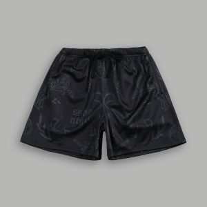 Just Look Up Mesh Shorts in Black