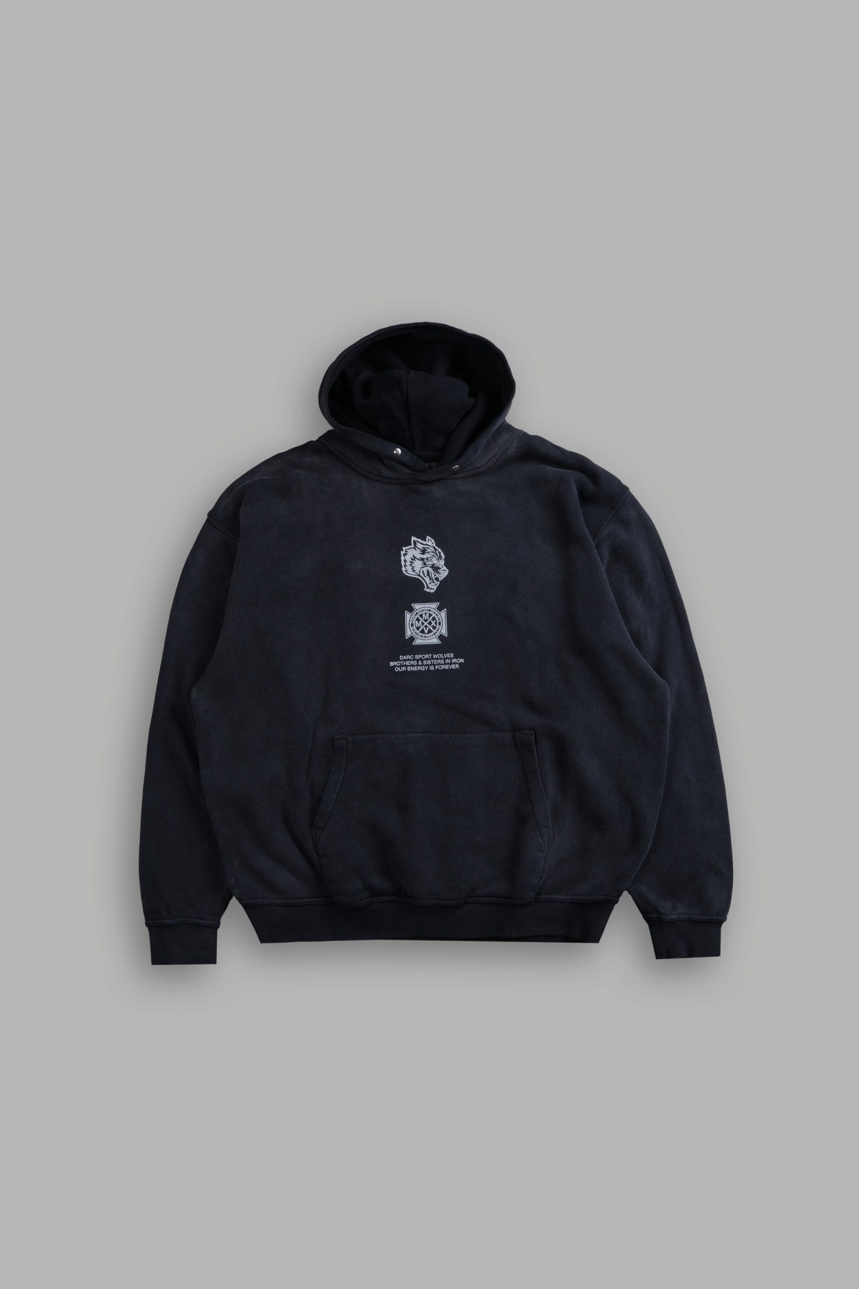 Ashes of the Dark V2 Pierce Hoodie in Black Drift Wash - Image 3