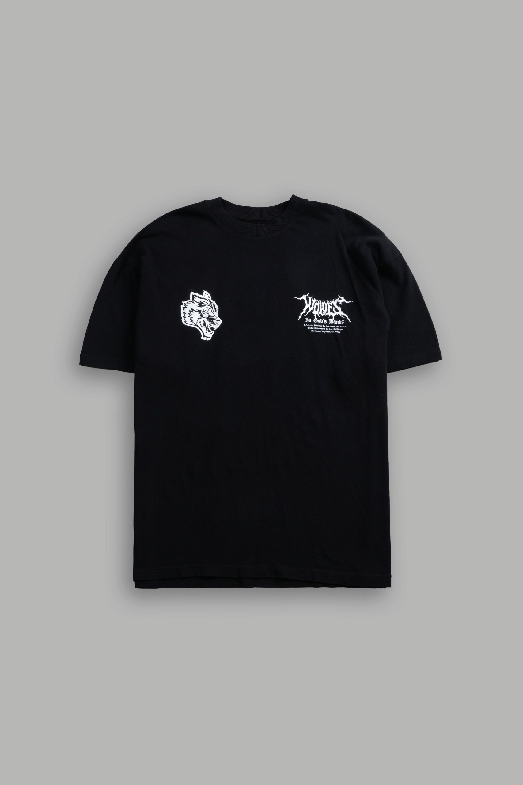 Through The Clouds Premium Oversized Tee in Black - Image 3
