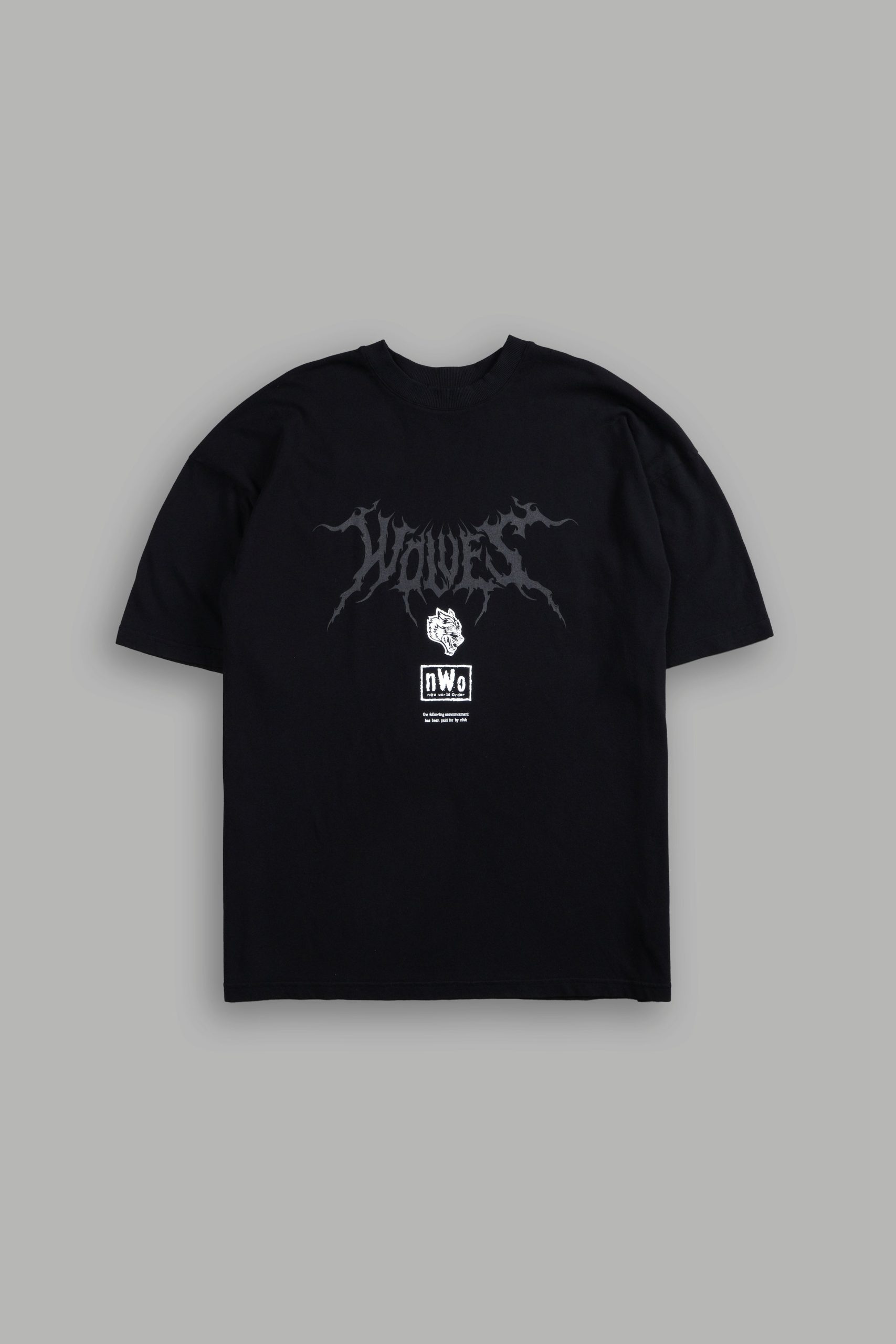 For Life Premium Oversized Tee in Black/Blue - Image 3