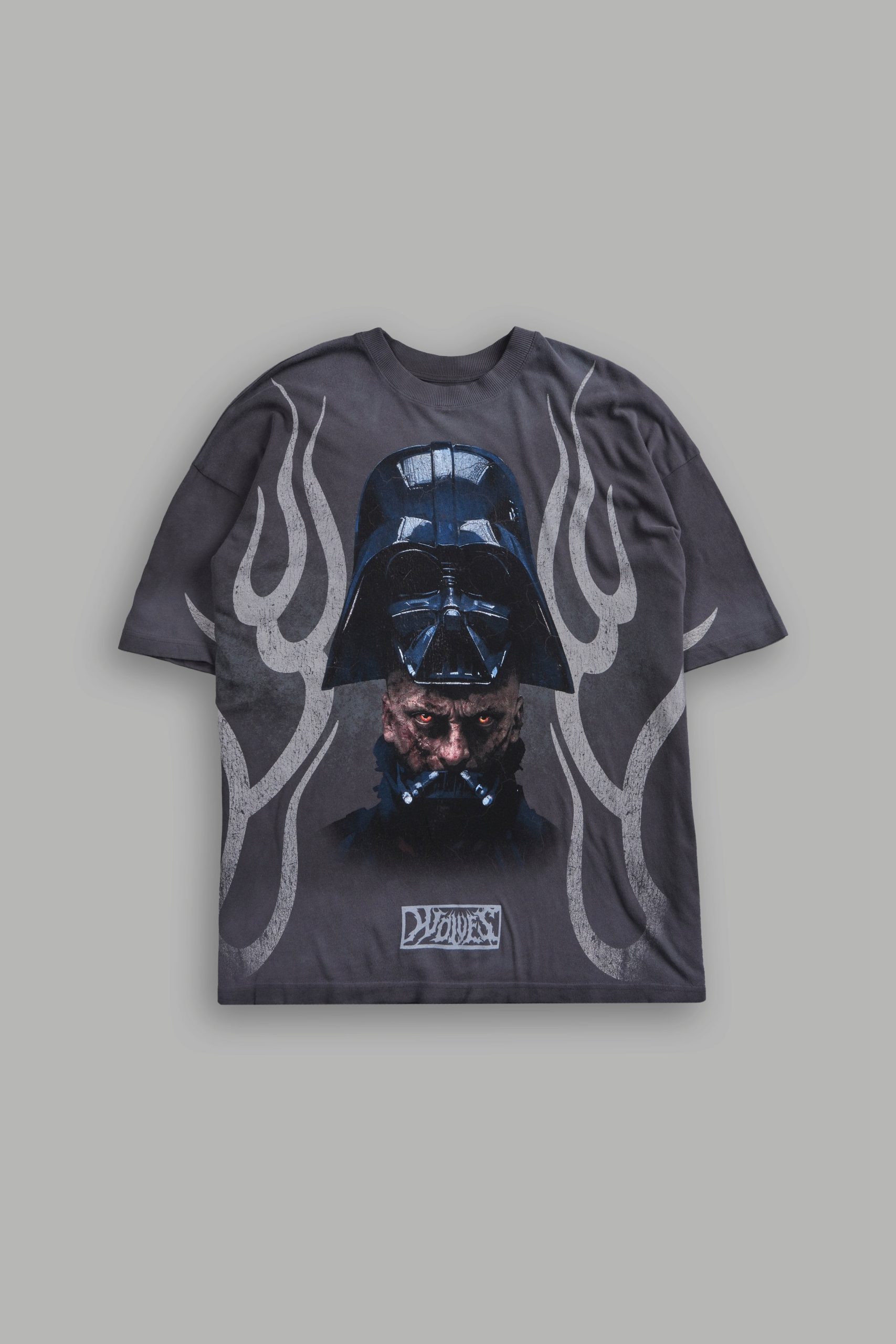 Ashes of the Dark V2 Premium Oversized Tee in Wolf Gray Drift Wash