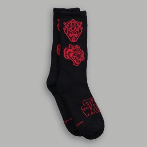Big Wolf Maul Classic Socks in Black