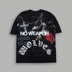 The Fallen Grunge Tee in Black