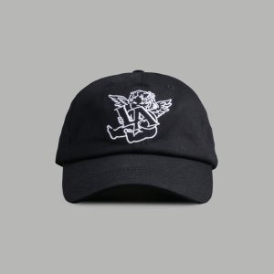 La Cherub Dad Hat (V2) in Black