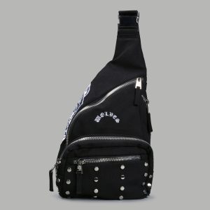 Wolf Head Ronin Side Bag in Black
