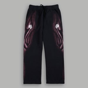 Dark Flame Bigelow Sweat Pants in Black