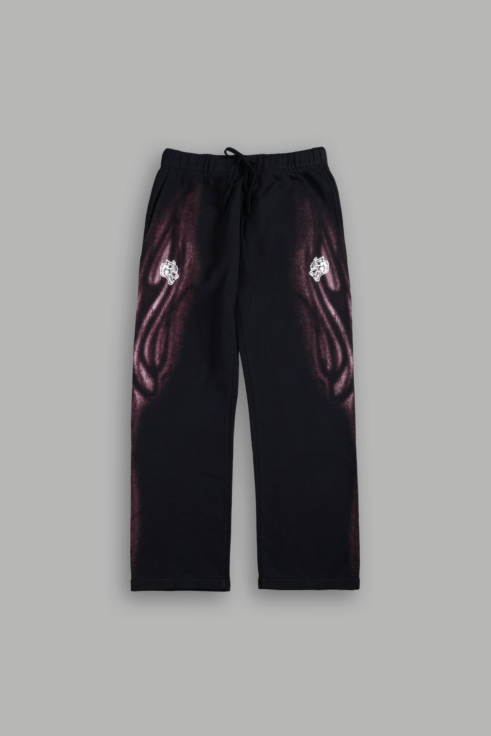 Dark Flame Bigelow Sweat Pants in Black