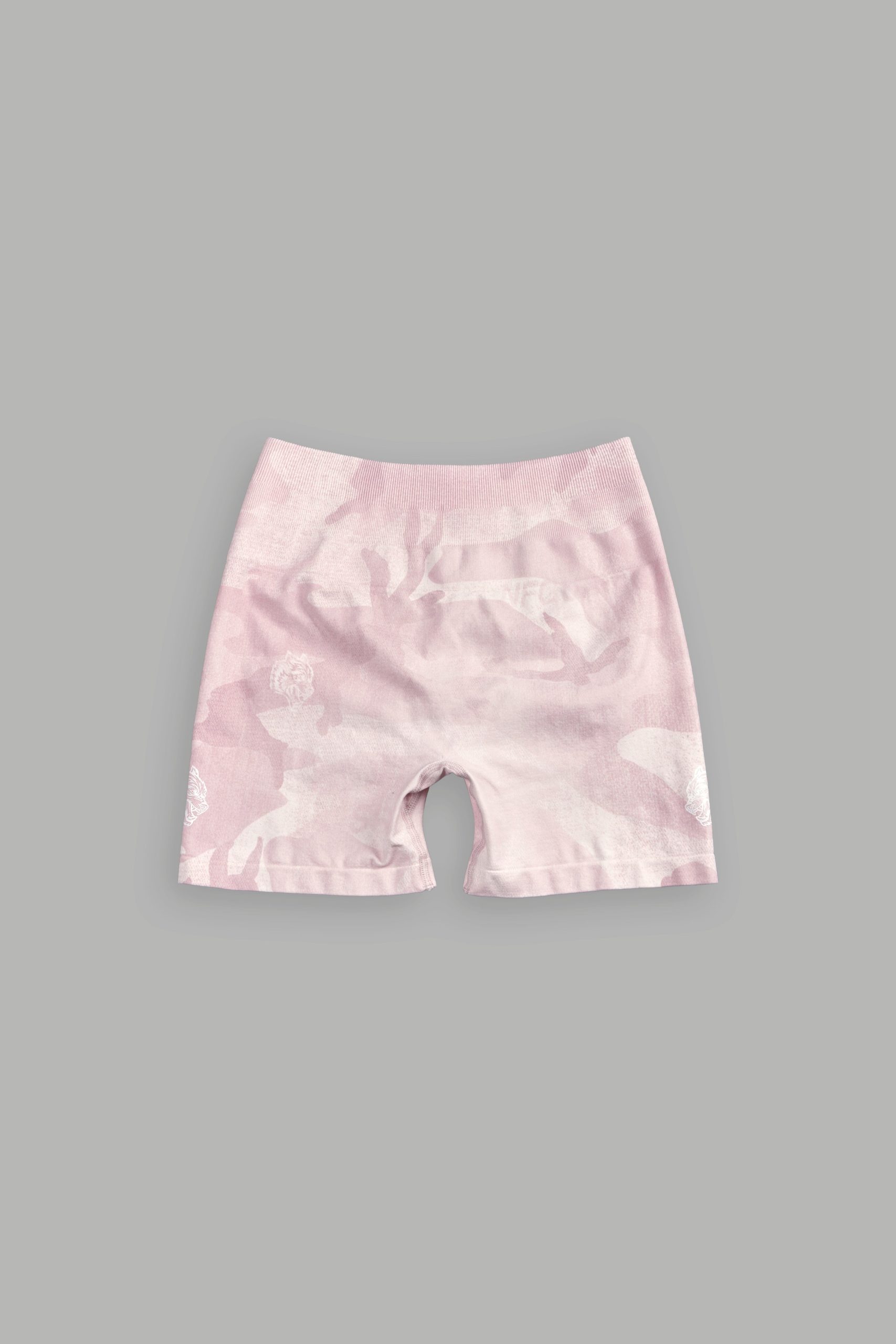 Dual Stella Soft Seamless Shorts in Blush Vintage Woodland Camo - Image 5